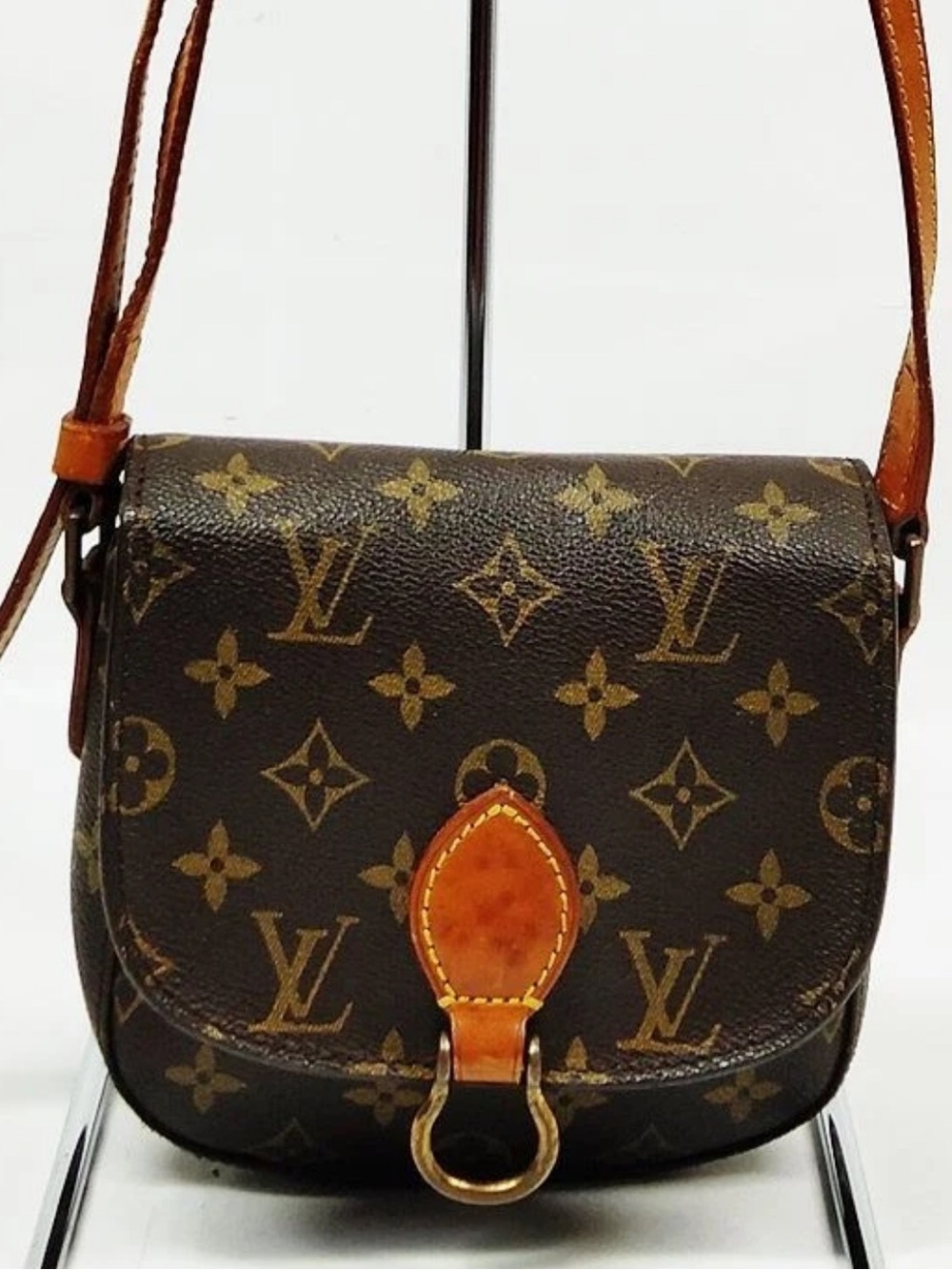 Louis Vuitton Monogram Saddle Crossbody Bag in Brown and Tan